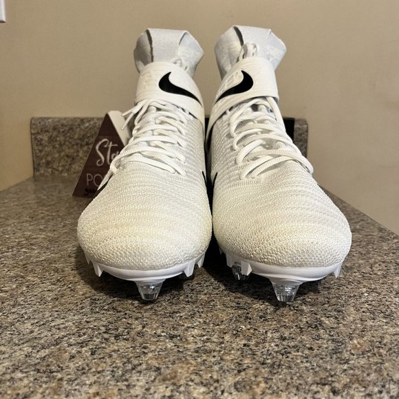 Nike Alpha Menace Elite 2 Detachable Football cleats White Black Mens Size‎ 14.5 - Picture 4 of 11